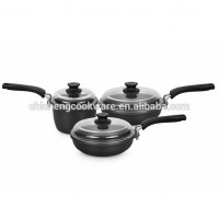 natural non stick gravity casting hard anodized aluminium cookware